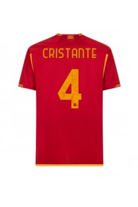 Fotbalové Dres AS Roma Bryan Cristante #4 Domácí Oblečení 2023-24 Krátký Rukáv